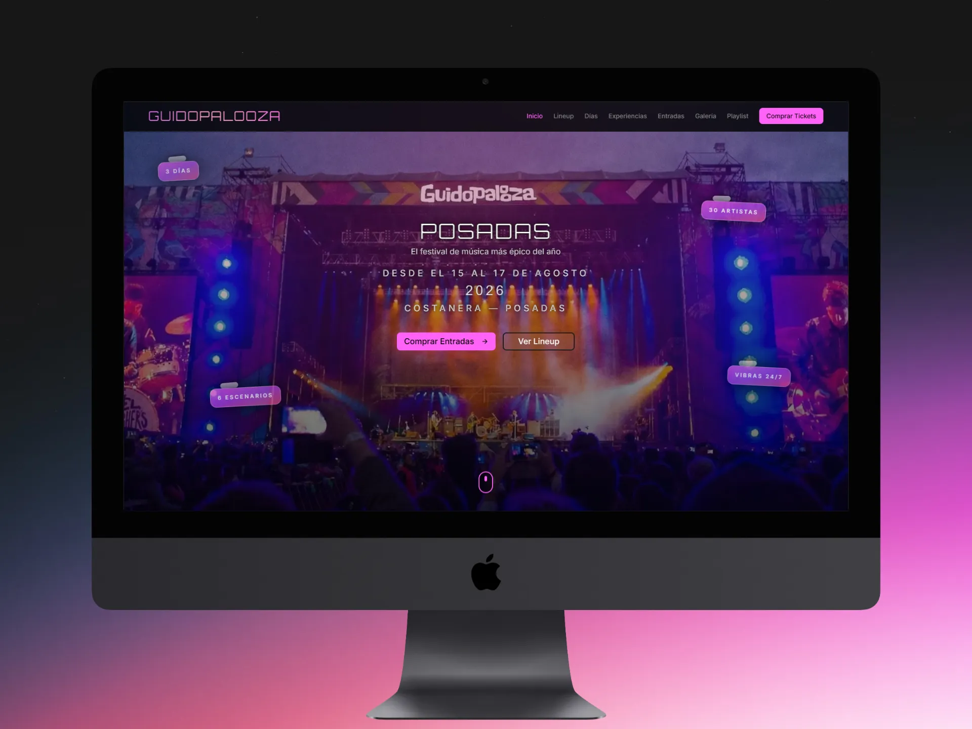 Screenshot of project